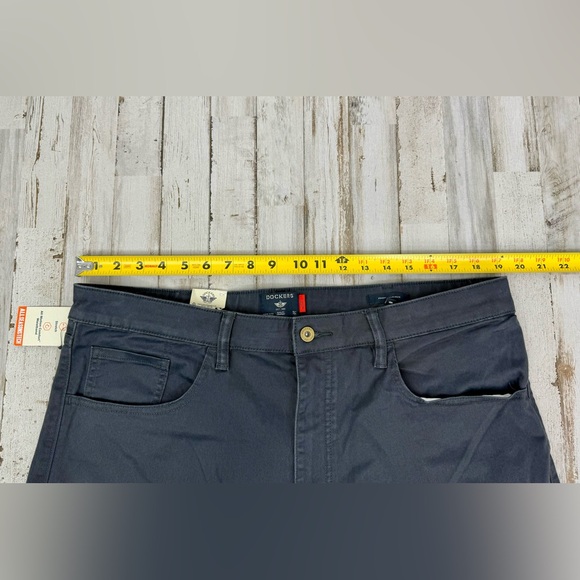 DOCKERS All Seasons Tech Straight Fit Jean Cut Pant Men's Sz 38x32 Heather Gray - Picture 9 of 13